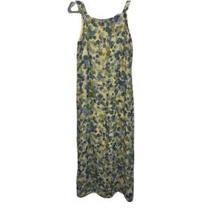 Eddie Bauer Sleeveless Floral Maxi Tank Dress Sz 8 Boho, Cottagecore